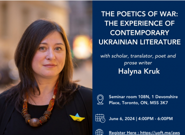 Event Poster feature Halyna Kruk